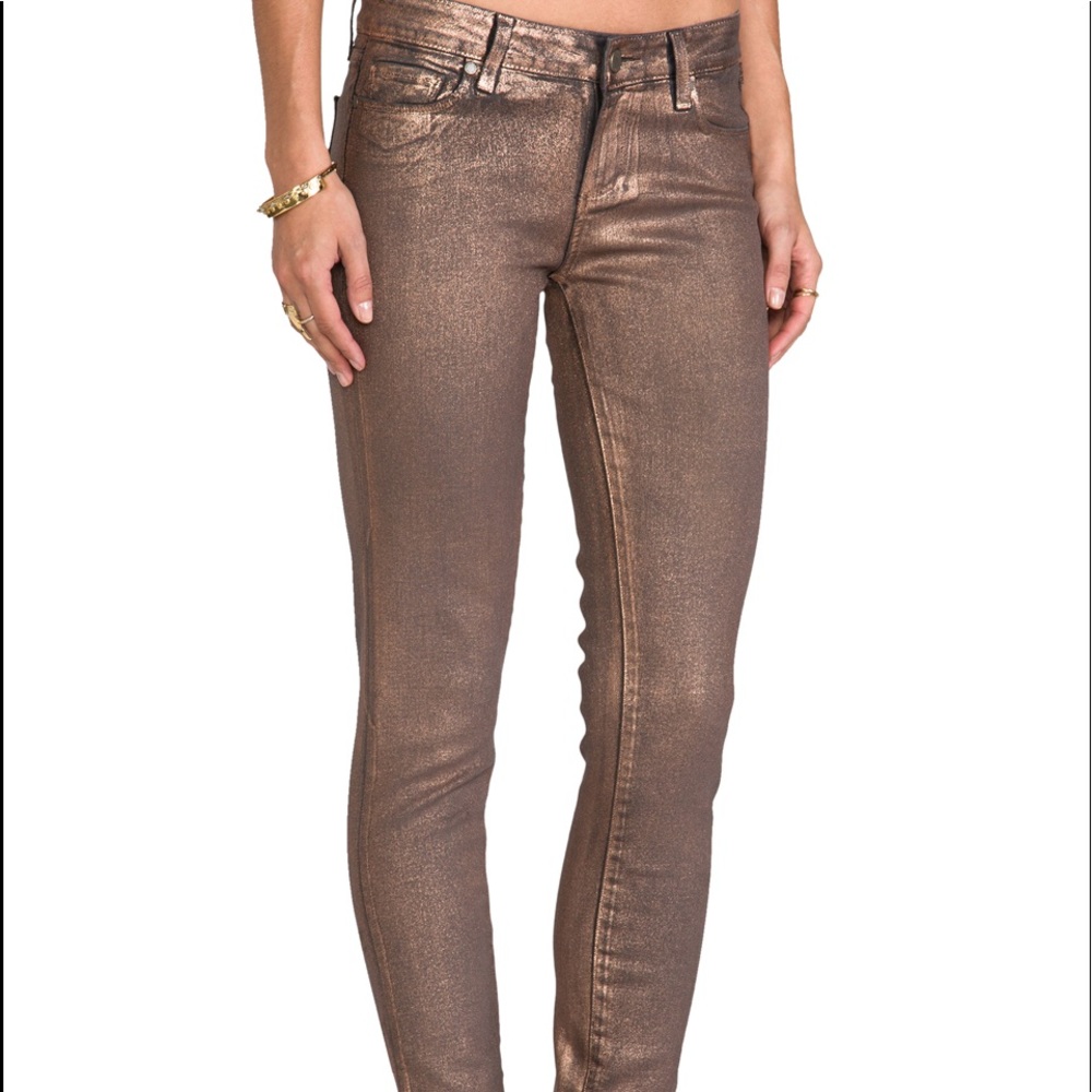 Denim 'Verdugo' Metallic Ultra Skinny Jeans
PAIGE